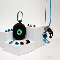 SEAR Plugs components: ear tip, sealing wing, filter and leash