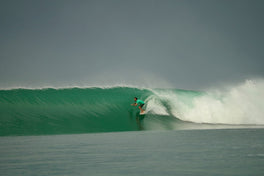 Surfing with SEAR water earplugs